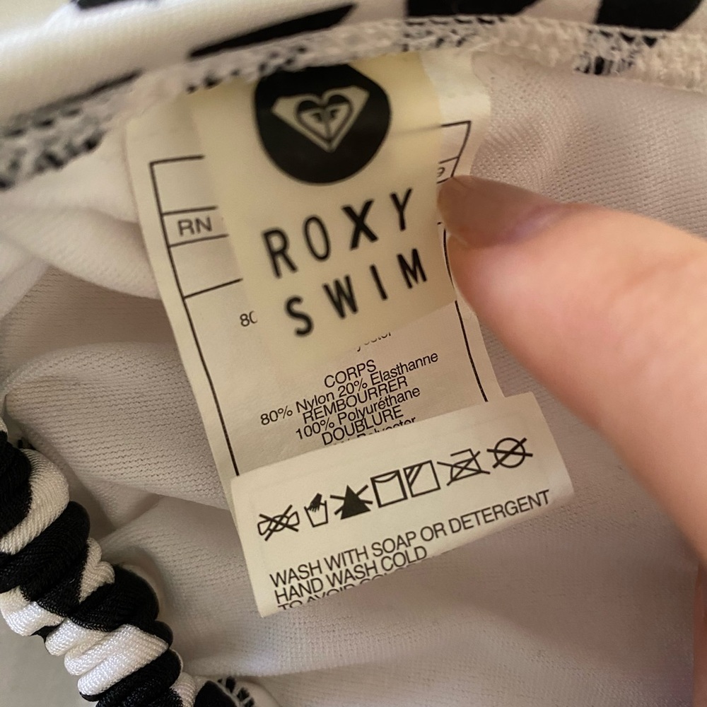 Roxy Y2k Triangle Pattern Bikini Top - image 5